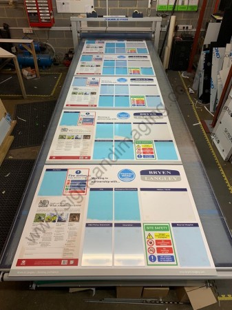 Bryen Langley Site Boards with acrylic pockets