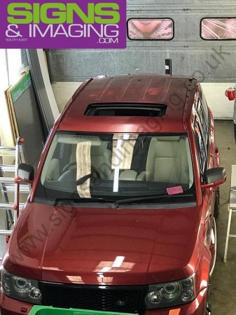 Carbon Fibre roof wrap Range Rover-1