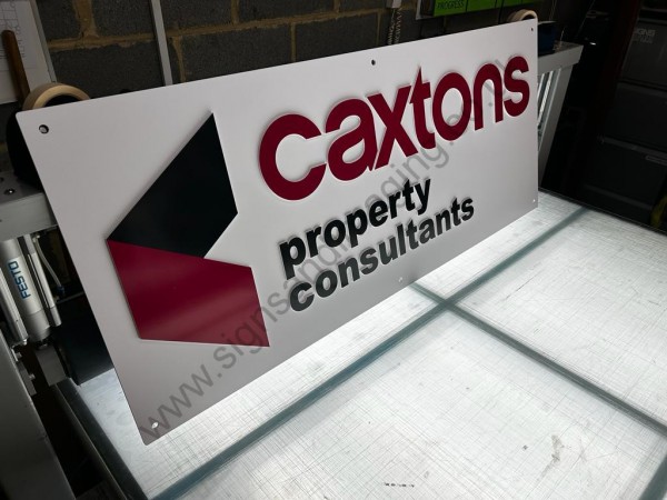 Caxtons Acrylic Sign with flat cut letters bonded to face Sept 23 (4)
