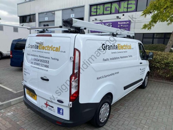 Transit custom graphics for electrical company
