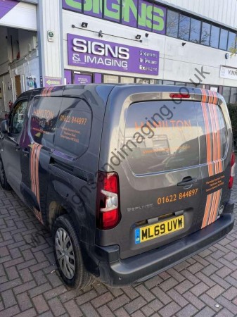 Berling graphics and partial wrap for Kitchen company
