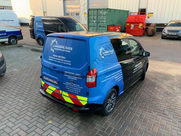 J Hargreaves Ford Connect Partial Van Wrap Nov 22 (5)