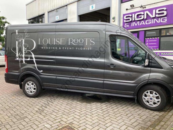 Louise Roots Florist Transit signwriting (5)