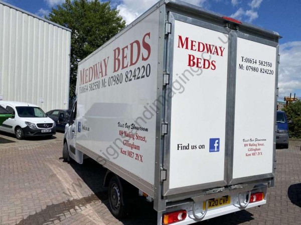Luton Van Signwriting for Bed Company