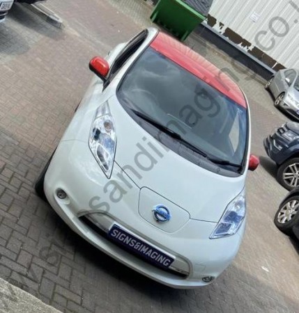 Nissan Leaf Roof and wing mirrors wrap (5)