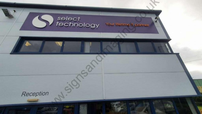 Select Technology Large External Signs 19mm foamex lettering sprayed on locators (2)