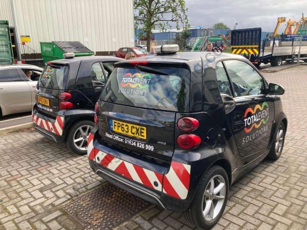 Total Event Services Smart Cars signage (3)