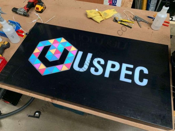 USPEC fret cut push through LED tray April 22