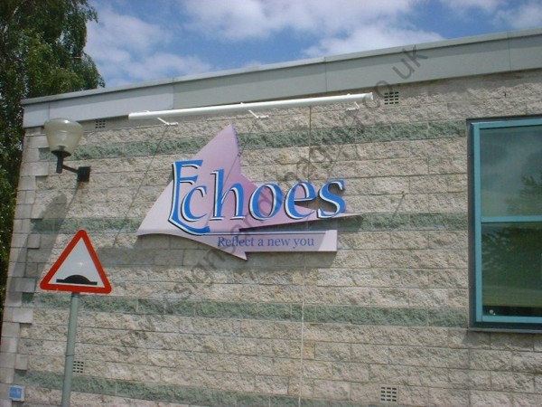 illuminated sign - Echoes Gym sign & troughlight
