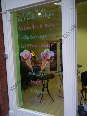 printed-window-graphics-Ice Cream parlour, Royal Star Maidstone1