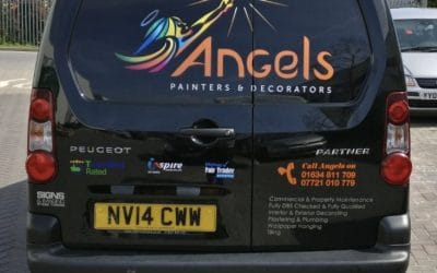 Painting & Decorating Signwriting for Van adds a Splash of Colour !!