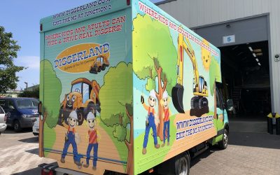 Diggerland Rochester Vinyl Wrap stands out from the crowd !!