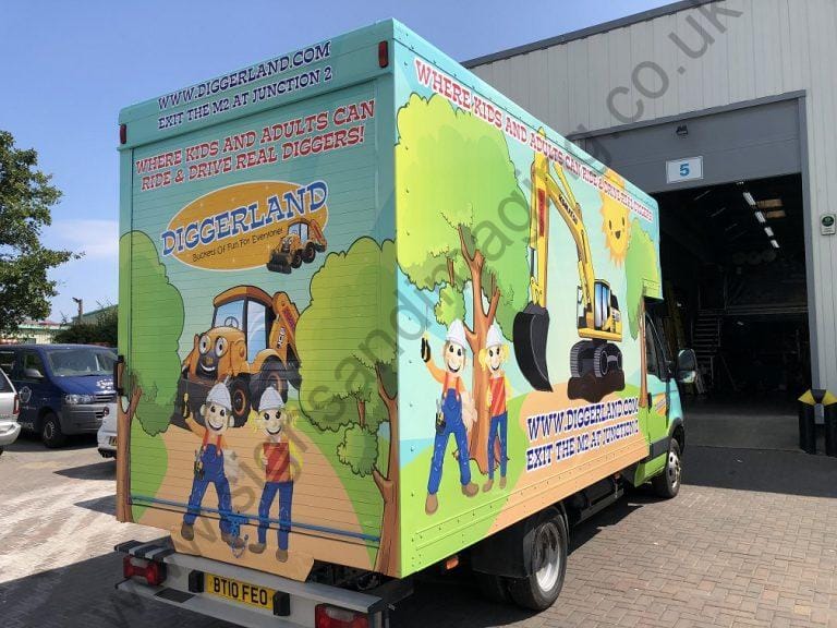 Diggerland Rochester Vinyl Wrap stands out from the crowd !! Signs