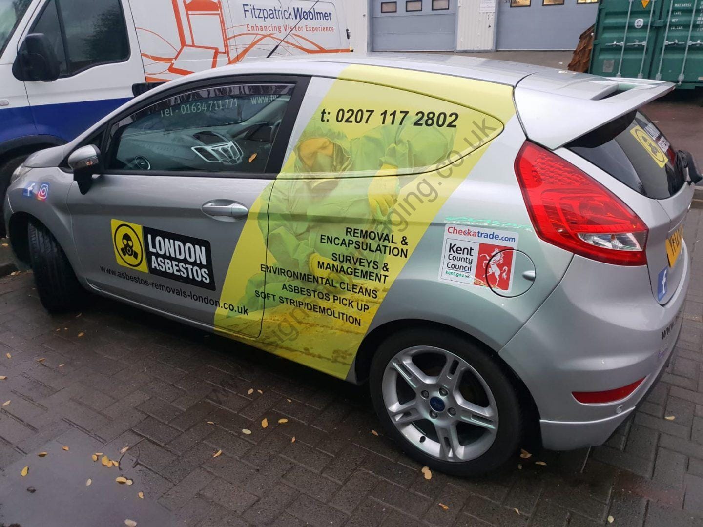 London Asbestos small van Oct 18-1