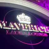 Mavericks Ladies Lounge 3D sign at night (2)
