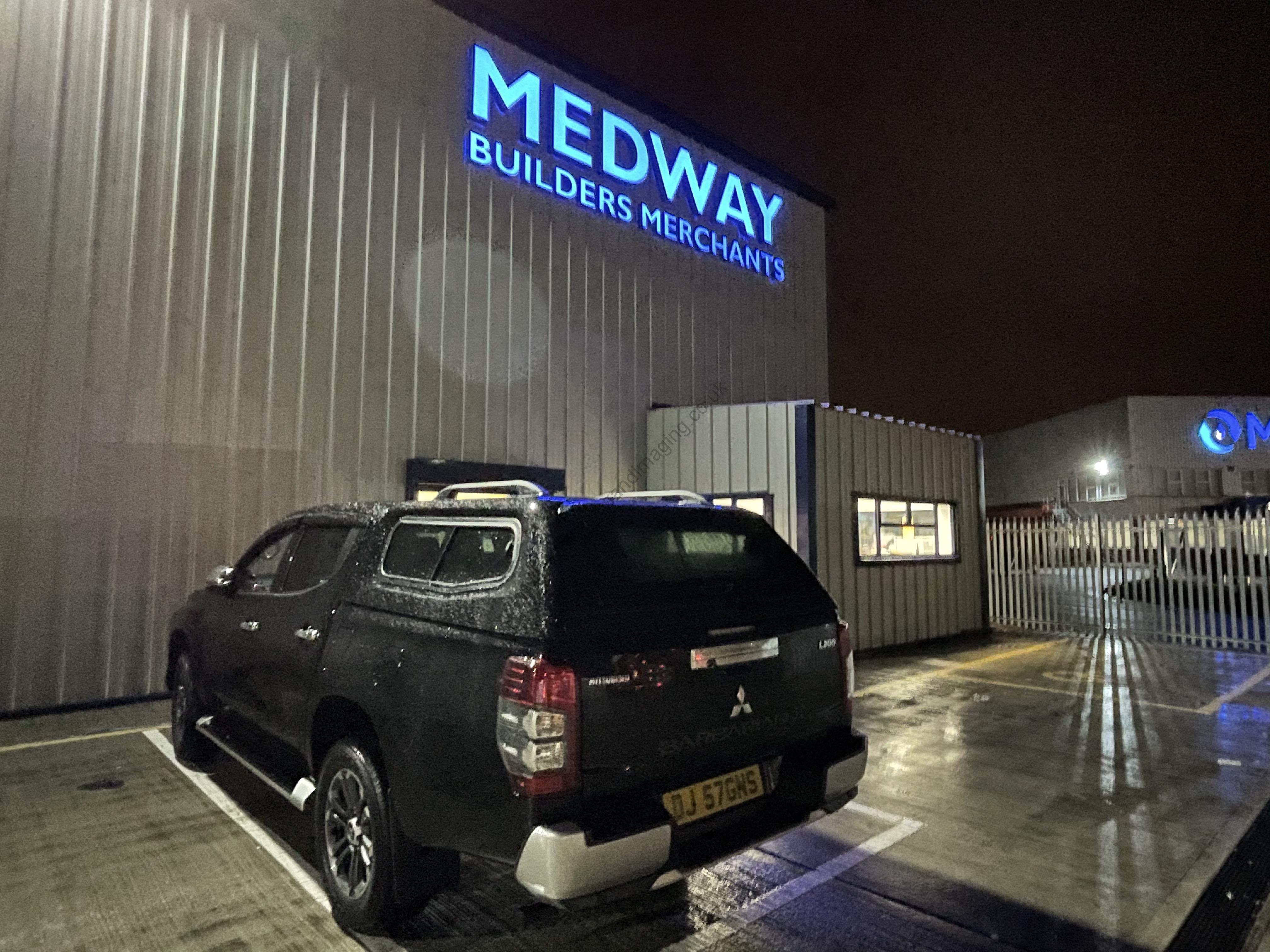 Medway Builders illuminated 3D signage (1)