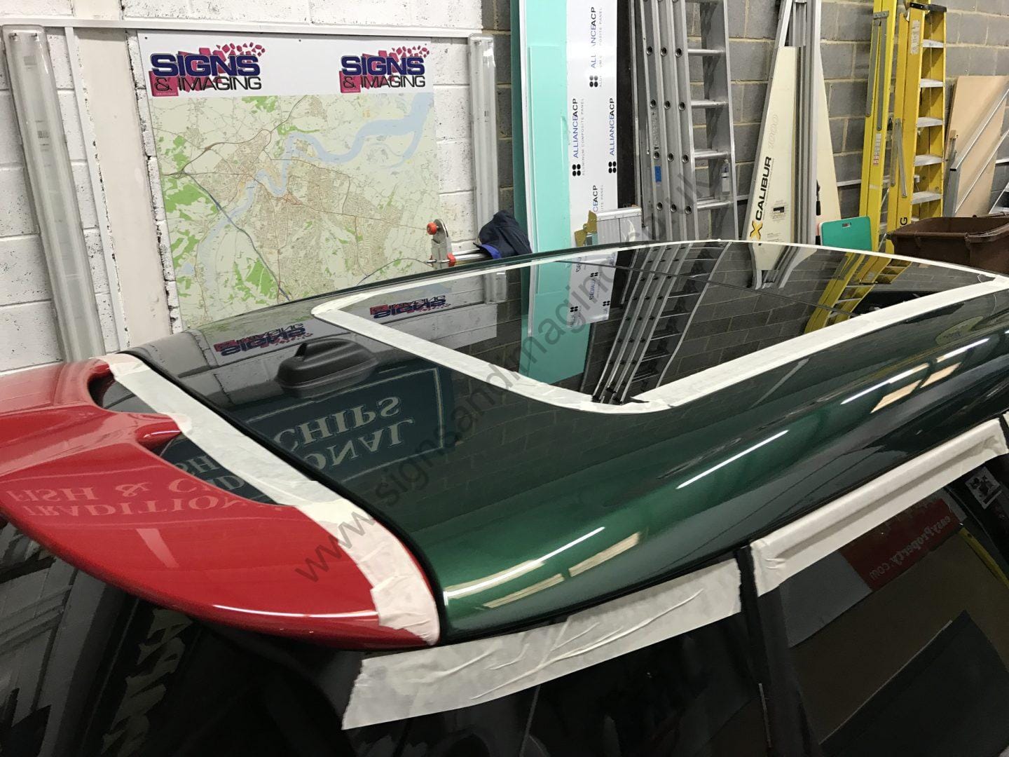 Mini Roof Wrap in Red Avery Supreme-03