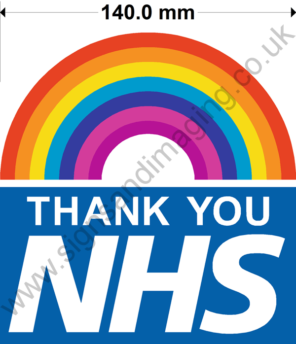 Thank you NHS banner sign Hospital PRINTED OUTDOOR BANNERS key workers 