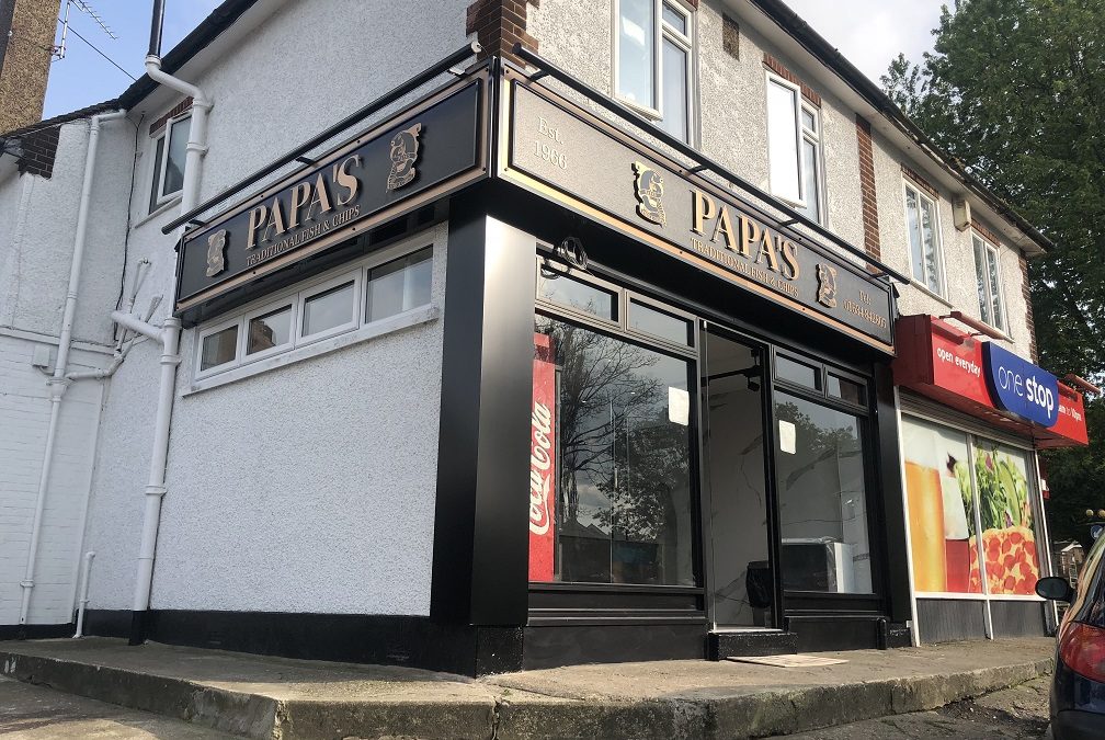 Papa’s Fish & Chip Shop Rochester gets new look Signs