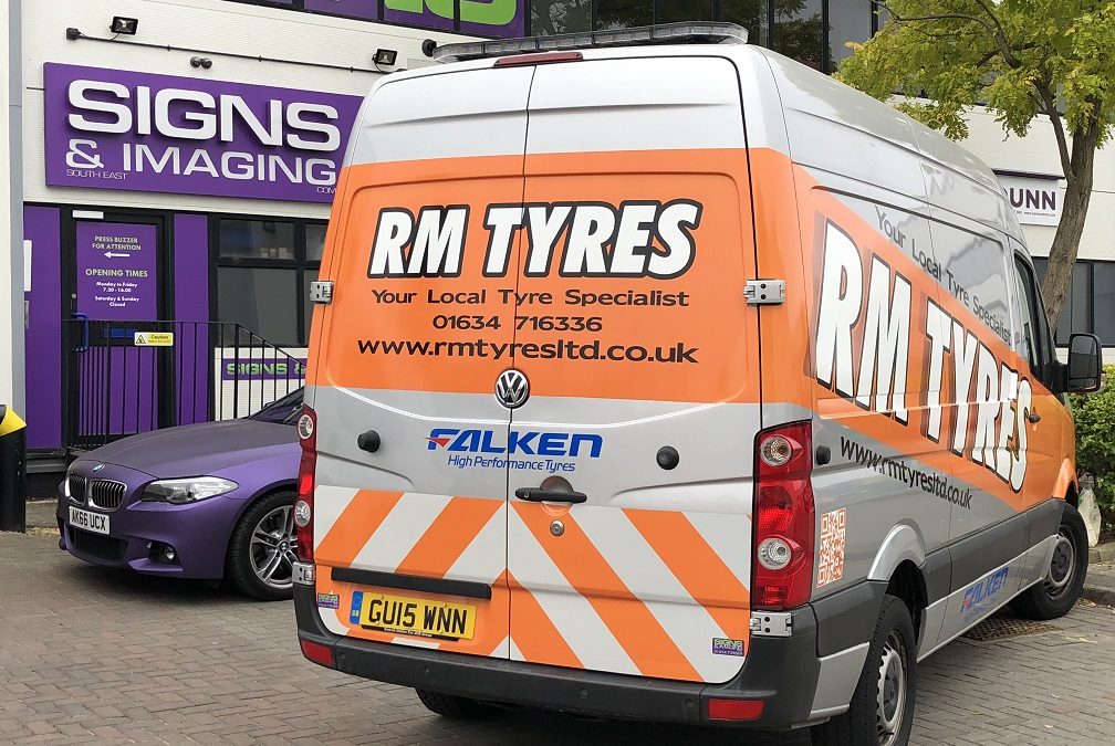 Mobile Tyre Van signs up with a new printed Wrap !!