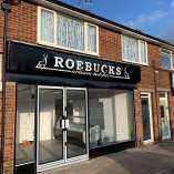 Roebucks Artisan Butchers Black ACM Sign Wigmore Roebucks Artisan Butchers Black ACM Sign Wigmore