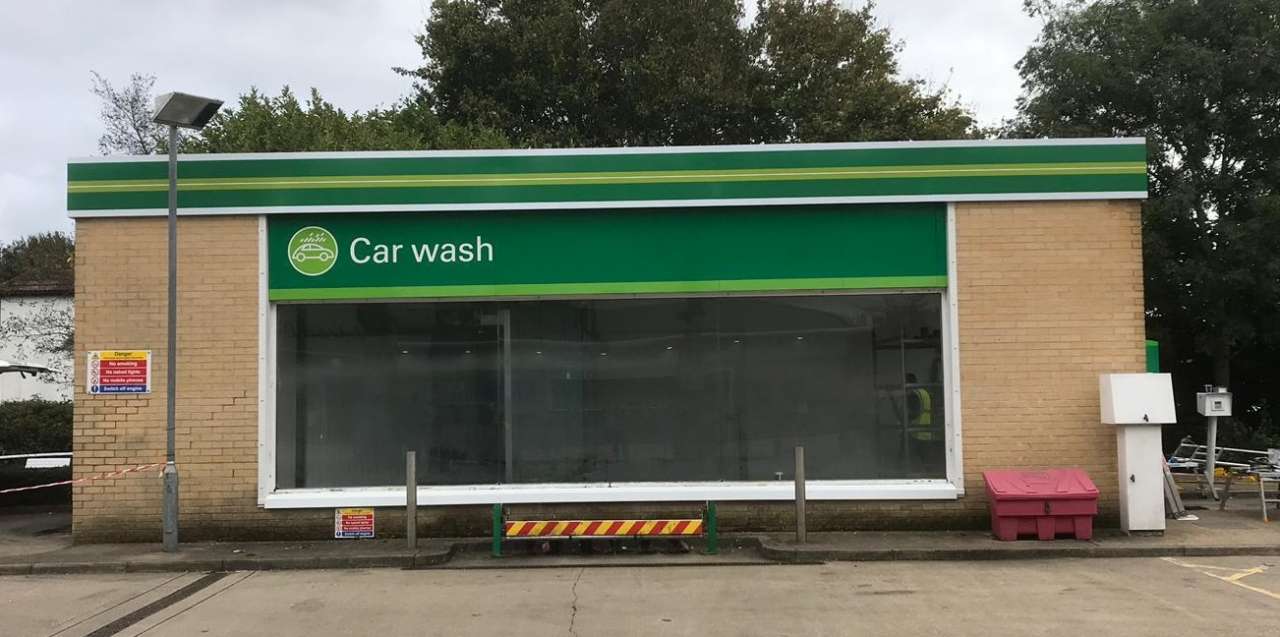 Service Station Retail Fascia Signs installed in Southampton Signs and Imaging