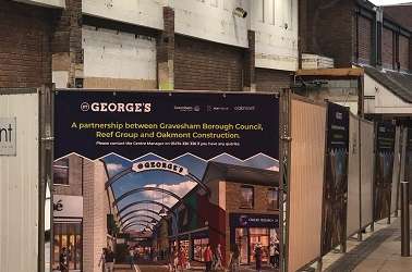 Printed Banners for Gravesend Shopping Centre turned round in 24hrs !!!