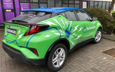 Electric Car Wrap Chatham gets the WOW factor