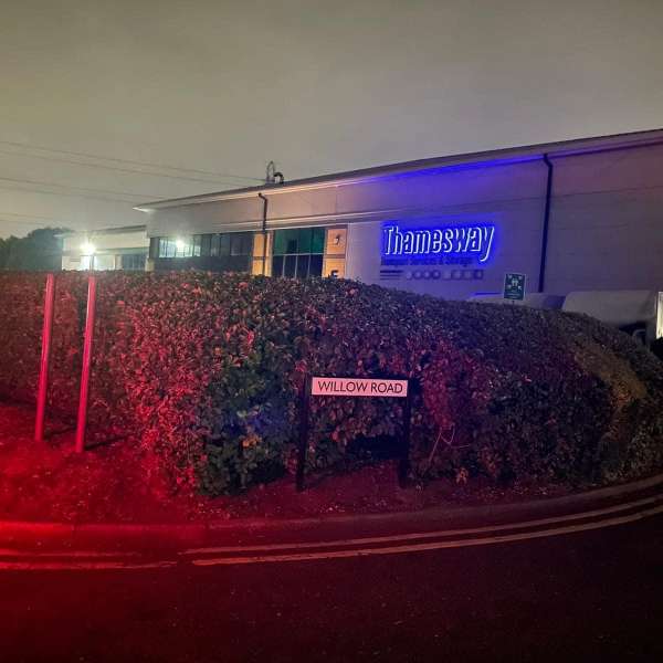 Thamesway 3D Letters Blue Halo Lit June 22 (3) Thamesway 3D Letters Blue Halo Lit June 22 (3)