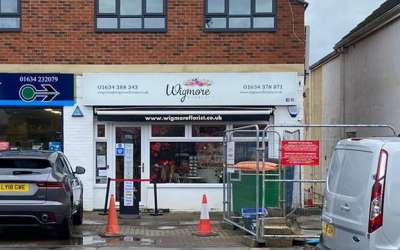 Florist Shop lit up with new Signage !!