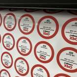 XPO Reverse Printed round stickers XPO Reverse Printed round stickers