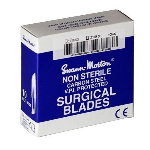 100 x Swann Morton Non-Sterile Blades